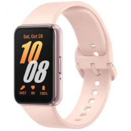 Bratara fitness Samsung Galaxy Fit 3, ecran AMOLED 1.6 inch, Bluetooth 5.3, bratara silicon, Roz
