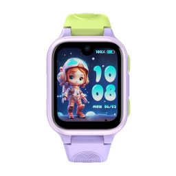 Ceas inteligent pentru copii LAGENIO K9, 4G, Ecran AMOLED 1.78", 8GB Flash, Camera 5MP, Android 8.1, Tracking GPS, Apel Video, SOS, Control Parental, Asistent AI, 700mAh, varsta intre 5-14 ani, Mov