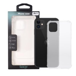 Husa HUSA SMARTPHONE Spacer pentru Iphone 11, grosime 1.5mm, protectie suplimentara antisoc la colturi, material flexibil TPU, transparenta "SPPC-AP-IP11-CLR