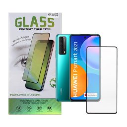 FOLIE STICLA Spacer pentru Huawei P Smart(2021), grosime 0.3mm, acoperire totala ecran, strat special anti-ulei si anti-amprenta, Tempered Glass, sticla 9D, duritate 9H "SPPG-HU-P-S-TG