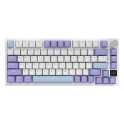 Tastatura mecanică wireless AK820 Pro Gift Switch (AK820PRO-G-PWB) Purple RGB With Screen