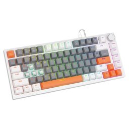 Tastatura Gaming USB QWERTY US International Alb