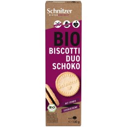 Biscuiti cu crema de cacao, fara gluten bio 130g