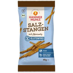 Sticksuri cu sare, fara gluten bio 45g