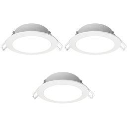 Aigostar - Set 3x spoturi LED încastrate pentru baie LED/4,8W/230V IP65 alb