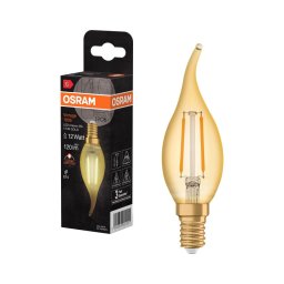 Bec LED vintage cu filament E14/1,5W/230V 2400K - Osram