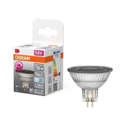 Bec LED reflector dimabil MR16 GU5,3/5W/12V 4000K 36° CRI 90 - Osram
