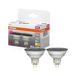 Set 2 becuri spot LED dimabile MR16 GU5,3/5W/12V 2700K 36° CRI 90 - Osram