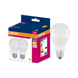 Set 2 becuri LED VALUE CLASSIC E27/19W/230V 2700K - Osram