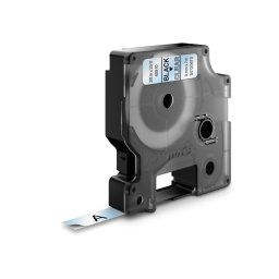 Banda DYMO LabelManager 9 mm negru pe transparent pentru geamuri, vitrine, suprafete transparente si identificare discreta S0720670