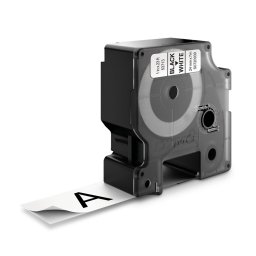 Banda DYMO LabelManager 24 mm negru pe alb pentru rafturi, arhive, documente si organizare profesionala S0720930