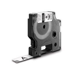 Etichete din poliester DYMO Rhino ID1 12 mm negru pe alb pentru echipamente, active si inventariere 18483