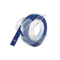 Banda embosabila DYMO Omega 9 mm albastra pentru scoala, arhivare si organizare personala 520106