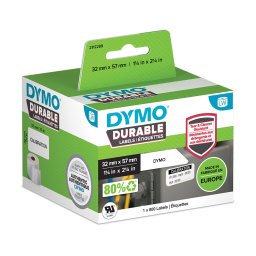 Etichete multifunctionale DYMO LabelWriter Durable 57 32 mm pentru laboratoare, inventariere si identificare profesionala 2112289