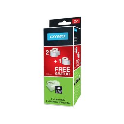 Set 3 role etichete DYMO LabelWriter albe 54 101 mm pentru curierat, expediere si colete 2015540