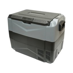 Frigider auto portabil 45L cu compresor, zona dubla, LCD, USB, 12V/24V/220V
