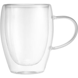 Set 2 cani termo MagicHome pentru cafea si ceai, sticla dubla, 350 ml