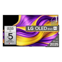 Televizor LG OLED evo AI OLED77G51LW 195.6cm 77inch 4K Ultra HD Smart TV Wi-Fi Negru