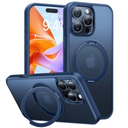 Husa Torras Apple iPhone 16 Pro Ostand Pro Bleumarin