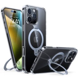 Husa Torras Apple iPhone 16 Pro Ostand Spin Transparent