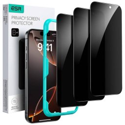Folie Protectie ESR Apple iPhone 17 Pro Max Sticla Securizata Full Glue Set 3 bucati
