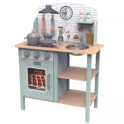 Tooky Toy: Bucătărie de jucărie cu accesorii, din lemn