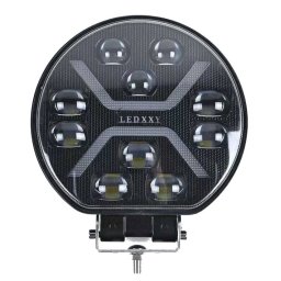Proiector led auto Spider 1013 rotund 9 inch Off Road camion alb galben 12V 24V 10 LED