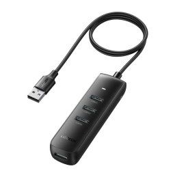 Hub USB la 4 x USB 3.0, 0.25 m, Ugreen CM416, negru