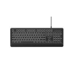 Tastatura Slim wired backlight keyboard US layout Negru