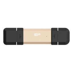 Memorie USB SSD portabil DS72 250GB USB-C/A Gold