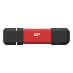 Memorie USB SSD portabil DS72 250GB USB-C/A Rosu