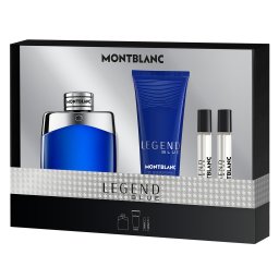 Montblanc Legend Blue Apa de parfum 100 ml + SG for Body & Hair 100 ml + Apa de parfum MINI 2 x 7,5 ml (Barbati)