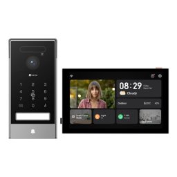 Videointerfon 4K, recunoastere faciala, scanare biometrica a palmei, monitor 8', IR, Wi-Fi6 - EZVIZ CS-HP7(4K, Palm)