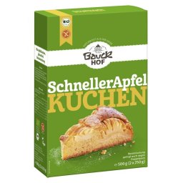 Mix de faina bio pentru placinta rapida cu mere fara gluten 500g BauckHof