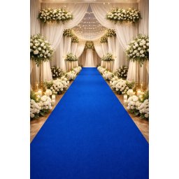 Mocheta Evenimente Belgia PLAT BLEU, Latime 1m, Grosime 1mm, Marime 200 x 800 cm, Albastru, Antialergic, Polipropilena, Prezentari, Intalniri oficiale, Terase, Curti