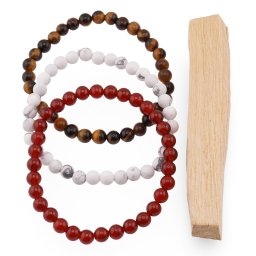 Set Bratari pentru Ziua de Marti – Curaj si Focus, Ochi de Tigru, Hematit si Carneol