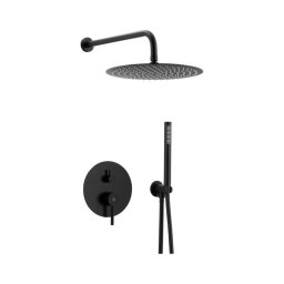 Set de duș cu baterie ascunsă KFA Armatura 5039-501-81 MOZA negru mat