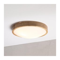 Brilagi - Lampă LED de tavan CARVALHO MODERN SLIM 2xE27/60W/230V Ø 37,5 cm stejar