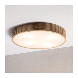 Brilagi - Plafonieră LED CARVALHO MODERN 4xE27/60W/230V stejar diam. 57,5 cm