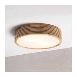 Brilagi - Plafonieră LED CARVALHO MODERN 2xE27/60W/230V Ø 37,5 cm stejar