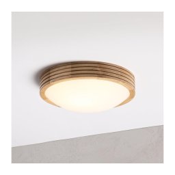 Brilagi - Lampă LED de tavan CARVALHO MODERN SLIM 1xE27/60W/230V diametru 27,5 cm stejar