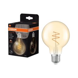 Bec LED reglabil VINTAGE FILAMENT E27/4,9W/230V 2200K CRI 90 - Osram