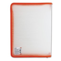 Mapa cu fermoar A4+ PP mat, portocaliu