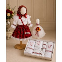 Set Traditional Botez - Costumas Trusou Lumanare Carmen 2