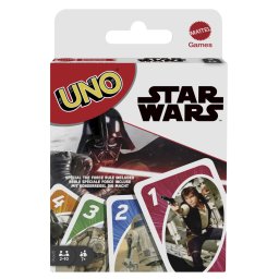 Joc de carti UNO Star Wars pentru 2-10 jucatori, 7+ ani, Mattel