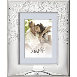 Rama foto Argint "Arborele Vietii" Finisare Satinata mata 13x18 cm - verighete cadou Casatorie