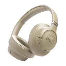 Casti over-ear JBL Tune 780NC, Adaptive Noise Cancelling, Hi-Res Pure Bass Sound, Bluetooth 6.0, Conectare Multi-Point, Redare pana la 76 h, Bej
