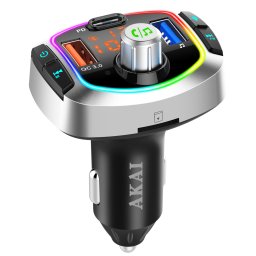 Modulator FM Bluetooth AKAI FMT-63BT, Black