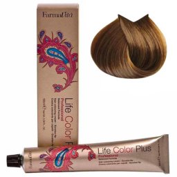 Vopsea de păr permanentă Farmavita Life Color Plus 7.31 Blond Mediu cu Reflexe Auriu-Cenușii, 100 ml