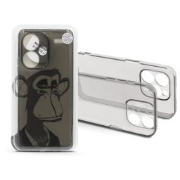 HAFFNER Gray Monkey silicon spate Xiaomi Redmi Note 13 Pro Plus gri transparent